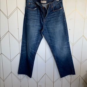 Madewell straight leg crop jean